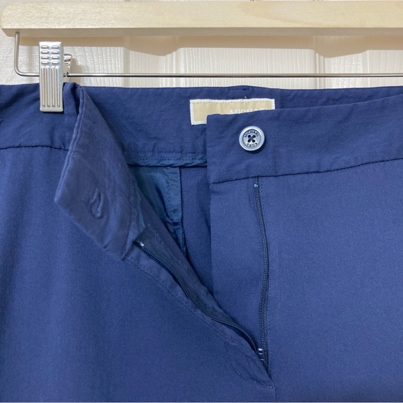 Michael Kors Navy Blue Mid Rise Ankle Pants 18W Preppy Office Career Work Dressy - Picture 4 of 11